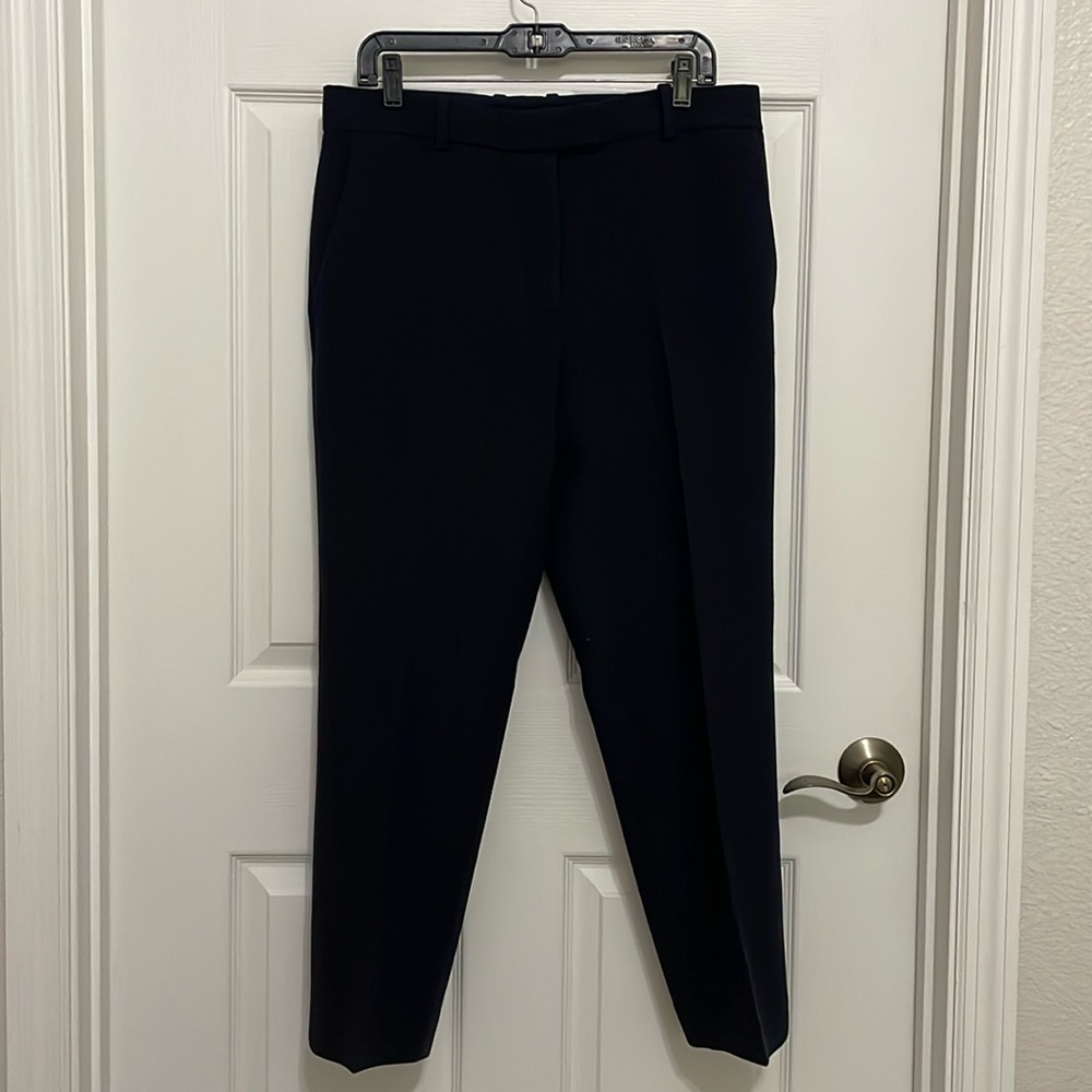 COS women’s navy wool blend trousers